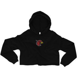 Embroidered PBG Cardinals Woman's Crop Hoodie